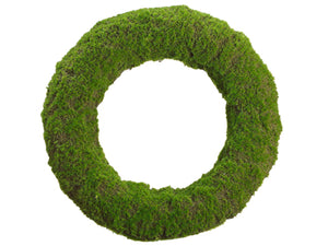 19" Moss Wreath  Green (pack of 1)